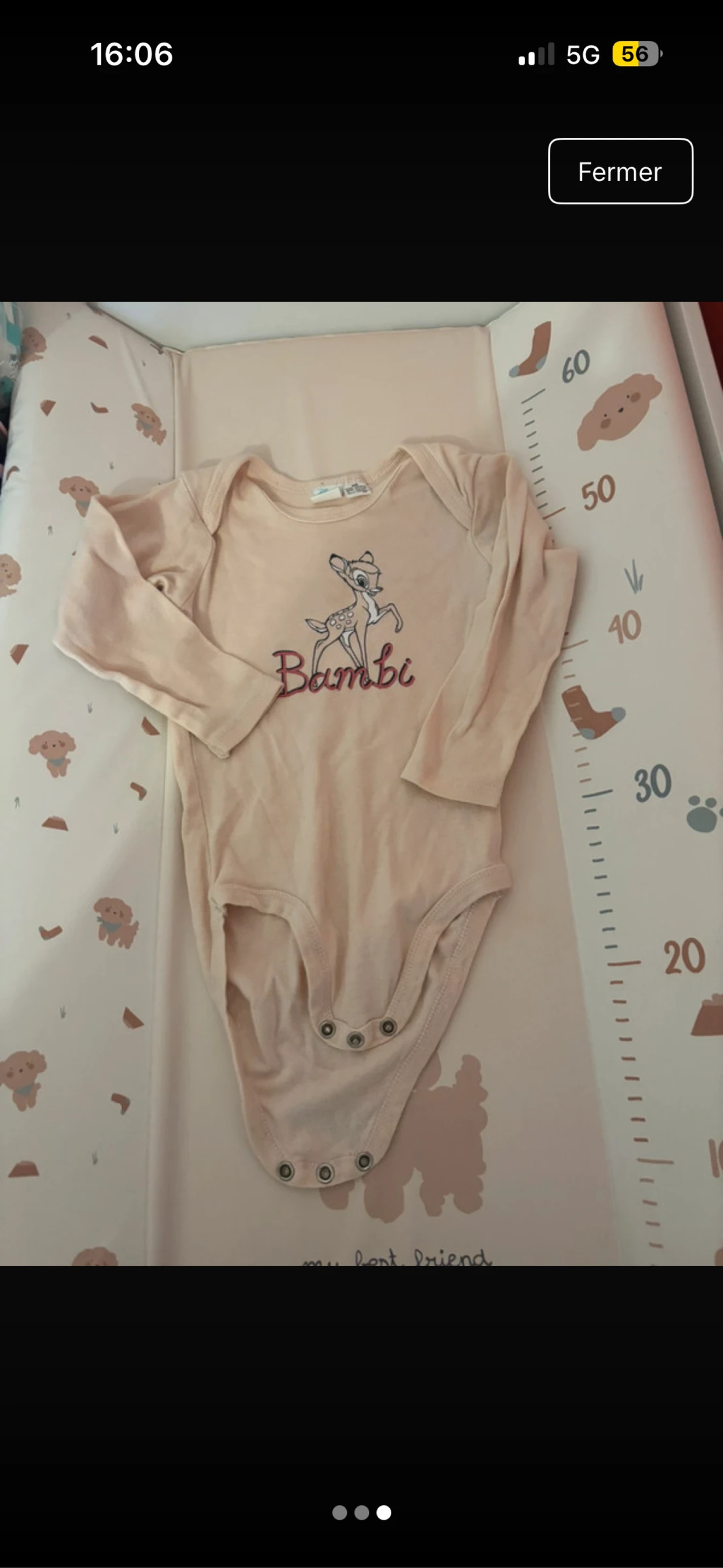 Body manche longue bambie 